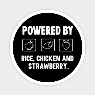 Chicken  and Rice strawberry bodybuilder Magnet